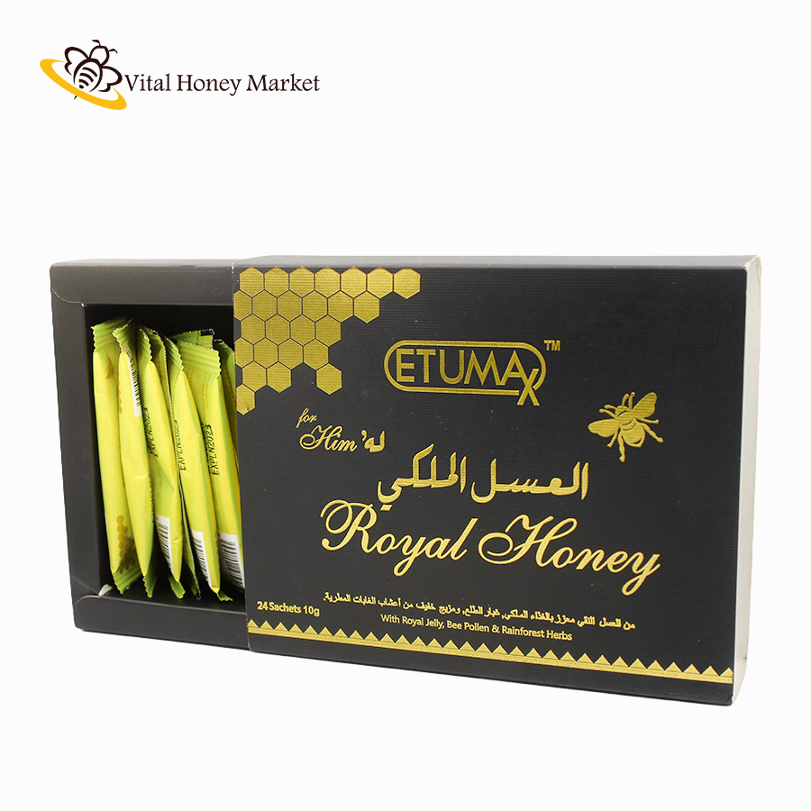 Royal Honey VIP - Etumax for him 10g x 12 sachets, Health & Nutrition,  Health Supplements, Vitamins & Supplements on Carousell